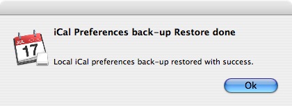Backup restore done window screenshot